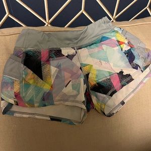 Athleta multicolored running shorts size XS/6